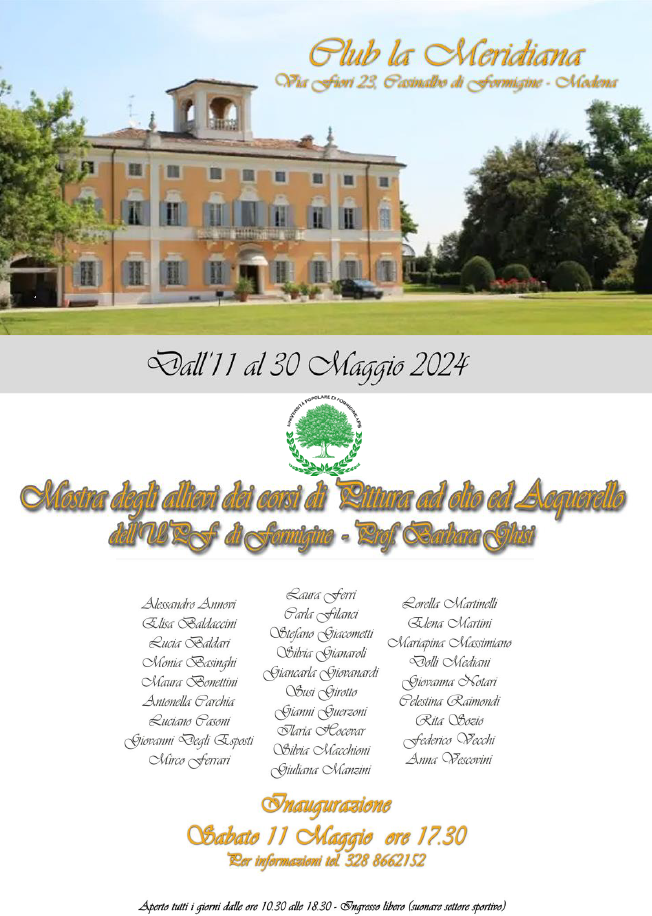 Mostra di pittura al Club La Meridiana