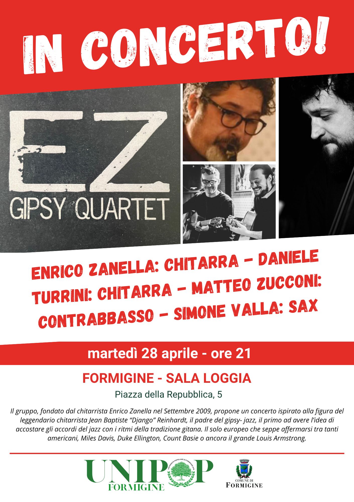 IN CONCERTO! EZ GIPSY QUARTET